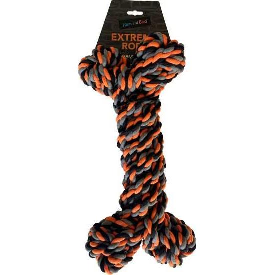 Hem and Boo Heavy Duty Rope Bone Dog Toy 16 Inch For Chewing-AK Pet Supplies Ltd