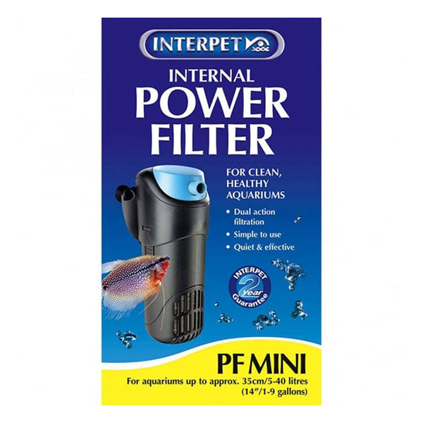 Interpet Power Filter PF Mini Aquarium Filtration System-AK Pet Supplies Ltd