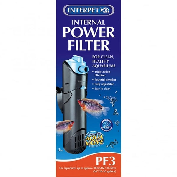 Interpet Power Filter PF3 for Aquariums Triple Action Filtration-AK Pet Supplies Ltd