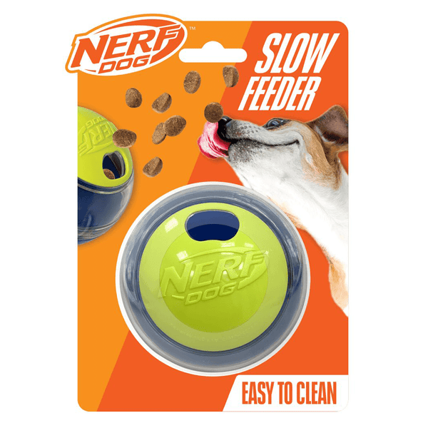 NERF Dog Puzzle Feeder Ball 3.5 Inch Slow Feeder For Dogs Mind Stimulation Interactive Toy-AK Pet Supplies Ltd