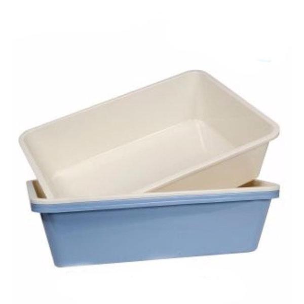 Plain Cat Litter Tray Small 24x34x6 cm Hygienic Easy To Clean Durable Plastic Litter Box-AK Pet Supplies Ltd