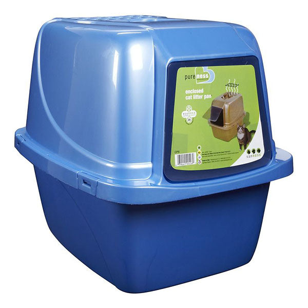Van Ness Enclosed Cat Pan With Privacy Door Durable Plastic Litter Box Enclosure For Odor Control-AK Pet Supplies Ltd